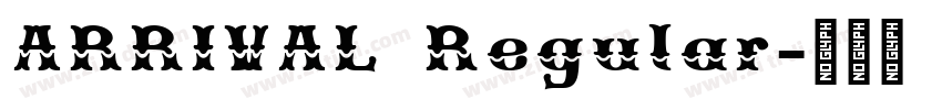 ARRIVAL Regular字体转换